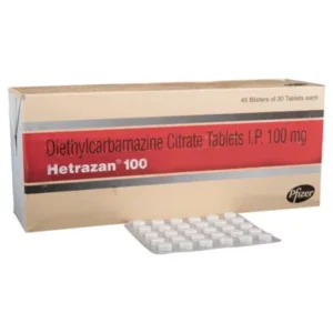 buy hetrazan 100mg tablet (diethylcarbamazine)