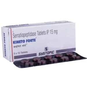 buy kineto forte 15mg tablet (serratiopeptidase)