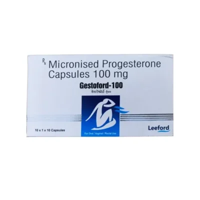 buy progesterone 100mg softgel capsule (gestoford)